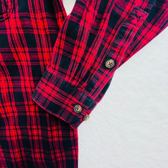 Duluth Trading Free Swingin Flannel 52007 Relaxed Fit Button Down Mens Sz Medium - Picture 4 of 11